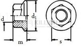 Matica s límcom DIN 6923