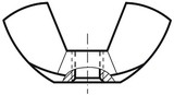Matice krídlová (americký typ) DIN 315
